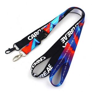 Échantillon gratuit personnalisé pour polyester rose salon lanière porte-clés impression offset transfert de chaleur sublimation logo insigne - Product Image 5