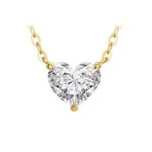 Colgante de Diamante Cultivado en Laboratorio con Certificado IGI Huacan, Corte Ovalado de 0.5ct-1ct, Color D, Clásico, Oro Sólido 9K/14K, Sin Cadena - Product Image 3