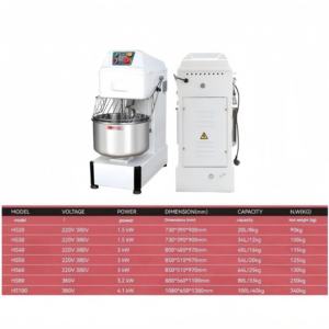 Amasadora Automática <span class=keywords><strong>de</strong></span> 25 kg 50 kg, Máquina Comercial <span class=keywords><strong>de</strong></span> Amasado en Espiral para Panadería, <span class=keywords><strong>Pan</strong></span>, Pizza - Product Image 1
