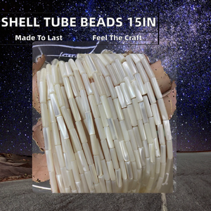 Cuentas de Concha Naturales Blancas en Forma de Tubo Redondo de 3x7mm, 4x8mm, 4x13mm, 5x10mm, Cuentas Sueltas de 15 Pulgadas para la Fabricación de Joyas y Manualidades - Product Image 2