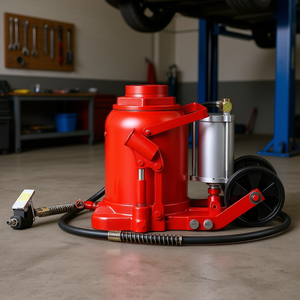 Cric hydraulique pneumatique robuste de 50 tonnes pour voiture et SUV, construction en acier - Product Image 2