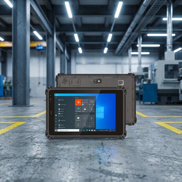 New Rugged Industrial Tablet Windows 10 8-inch Wi-Fi Fast Charging MTK Processor 8GB RAM IP67 Sealed NFC