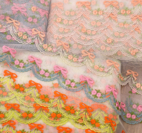 Printemps qualité nœud maille broderie dentelle bricolage fait à la main bébé vêtements décoration accessoires