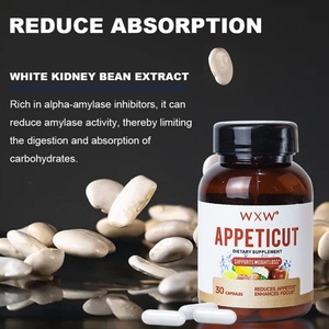 Capsules APPETICUT personnalisées en usine pour la perte de poids et la détoxification, brûleur de graisse, végétaliennes, naturelles, à faible teneur en gras, extrait de haricot blanc certifié - Product Image 3