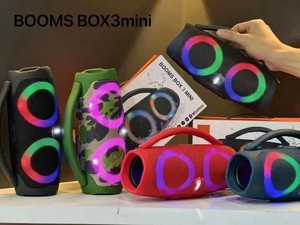 مكبر صوت لاسلكي BOX3-MINI الأكثر مبيعًا، بلاستيكي، مزود بإضاءة RGB ملونة، محمول، للاستخدام الخارجي، مع خاصية التحكم الصوتي، مناسب للمنزل والهدايا، مزود براديو. - Product Image 6