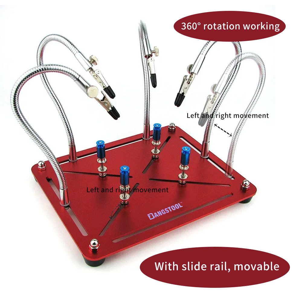 LANTRO JS Adjustable PCB Holder - 360° Rotating Soldering Tool For Circuit Boards - View #7