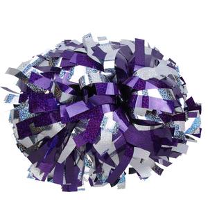 Pon Pon Professionali da 6 Pollici per Squadre di Danza e Cheerleader, Design Personalizzabile con Glitter, Fiori in Plastica Metallizzati Olografici - Product Image 2