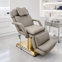 Table de soin électrique à 3 moteurs avec colonne en titane, hauteur réglable, pour salon, spa, tatouage, microblading, traitement dentaire