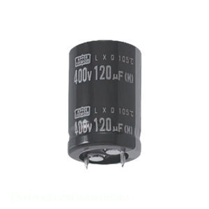 ตัวเก็บประจุแบบมีช่องใส่680 uF ฝาปิดสารส้ม680 UF 20% 450V แบบ ESMM451VND681MB50U - Product Image 1