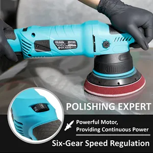 Car Shield 1000W 125mm 15mm Random Orbital Car Polishing Machine Electric Dual Action Polisher For Detailing