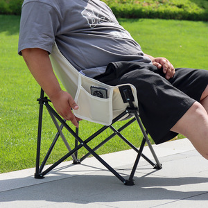 เก้าอี้พับได้ Yijiawen Moon Chair สำหรับกิจกรรมกลางแจ้ง สวน ปิกนิก แคมป์ปิ้ง น้ำหนักเบา ดีไซน์กะทัดรัด - Product Image 2