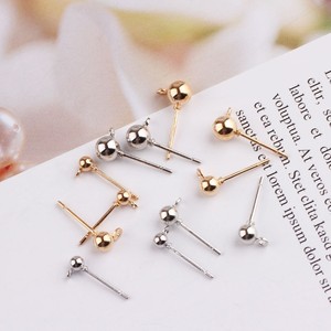 <b>Stud</b> <b>Earrings</b> Ball Shape Silver Gold Zinc Alloy For Fashion Jewelry Accessories - Product Image 4