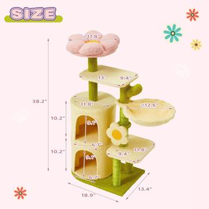 Wholesale Custom Purple Wood Eco-Friendly Durable Modern Classic <b>Cat</b> Scratching Post Tree Scratcher Sisal Pet House Play <b>Condo</b> - Product Image 2
