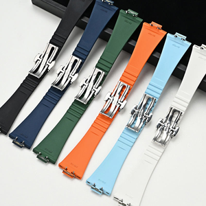 Correa de <span class=keywords><strong>Reloj</strong></span> de Goma con Cierre Plegable de Liberación Rápida de 11 mm/12 mm, Transpirable, <span class=keywords><strong>para</strong></span> <span class=keywords><strong>Reloj</strong></span> Inteligente Prx, Nuevo Estilo - Product Image 6