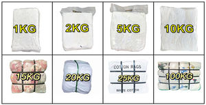 グレードダークカラーTシャツラグ綿100% 工業用クリーニングクロスリサイクルコットンラグ - Product Image 6