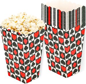 12 Confezioni Scatole di Carta per Popcorn a Tema Magico: Strega Maligna, Fiocco, Cappello da Mago, Pollo, Riso, Fiori, Snack, per Decorazioni per Feste - Product Image 1