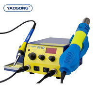 Station de soudage à air chaud YAOGONG 881D SMD 2 en 1, station de pistolet à air chaud à induction intelligente automatique BGA avec affichage numérique LED