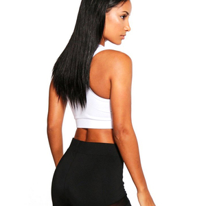 Fashionable Yoga Hot Sexy <strong>Sports</strong> <strong>Bra</strong> <strong>White</strong> Medium Support Plunge <strong>Sports</strong> <strong>Bra</strong> - Product Image 2