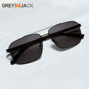 Lunettes de soleil polarisées pour homme Grey Jack, UV400, monture en métal TR, verres TAC, protection solaire noire pour la conduite, mode extérieure G010 - Product Image 5