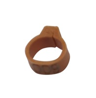 Bagues de patte de pigeon 8 mm de diamètre intérieur, en plastique écologique, pour oiseaux, perroquets, avec clip, étiquettes numériques, marron09