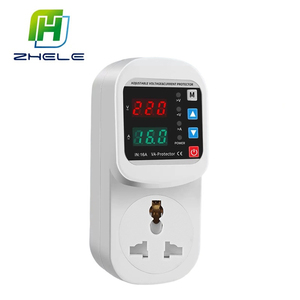 <span class=keywords><strong>Prise</strong></span> monophasée UE avec protection automatique contre les surtensions, 16A 220V, affichage LED réglable pour surtension/surintensité, idéale pour réfrigérateur - Product Image 3