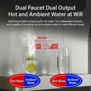 เครื่องกรองน้ำระบบ Reverse Osmosis 800G 5 ขั้นตอน 40 ลิตร รุ่น FY-S2 แบบตั้งพื้น พร้อมระบบทำน้ำร้อน ระบบ IOT คุณภาพระดับพาณิชย์ เหมาะสำหรับใช้ในสำนักงาน - Product Image 3