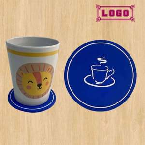 Posavasos Personalizados de PVC para Vasos de Cerveza, Posavasos de Silicona Personalizados, Posavasos para Bebidas con Impresión Personalizada - Product Image 1