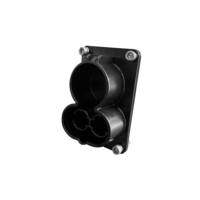 Prise de charge EV noire avec support factice DC Combo 2 CCS1 CCS2 pour prises de charge EV CCS1 CCS2 et connecteurs EVSE