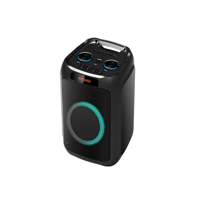 M 25W 8 Inch Bluetooth Trolley Speaker Party Dj Speaker Wireless Karaoke Speaker with Attractive Style Party Light
