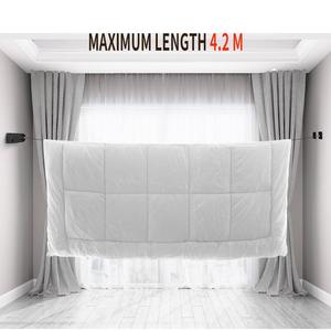 Crochet de séchage mural rétractable à double ligne Flexible en acier inoxydable Crochet de séchage suspendu pliable en plastique pour vêtements de cuisine - Product Image 4