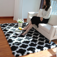 Super doux fourrure tapis chaise housse de coussin chambre faux tapis pile shaggy tapis et tapis salon.