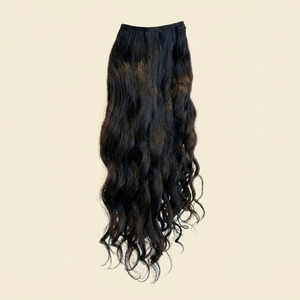 Extensions de cheveux humains ondulés naturels de haute qualité, 26 pouces, double trame, 100% cheveux indiens bruts non traités, sans perte ni nœuds. - Product Image 1