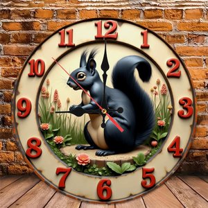 Round Wooden Wall <b>Clock</b> 25cm Silent Non Ticking Eco Friendly Home Decoration <b>Clock</b> - Product Image 5