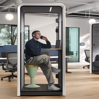 Cabina de Trabajo Insonorizada Portátil, Cabina de Reuniones de Oficina, Cabina Telefónica para Grabación, Reducción de Ruido, Precio de Fábrica