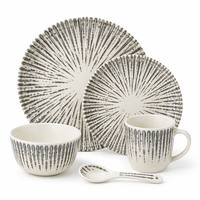 Golden Age Serie Umweltfreundliches Melamin-Geschirr-Set Wiederverwendbares Unzerbrechliches Tafelgeschirr für Restaurant, Hotel, Großhandel, OEM