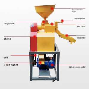 Mini Molino de Arroz y Máquina Peladora de Granos para el Procesamiento de Maíz, Mijo y Soja - Product Image 6
