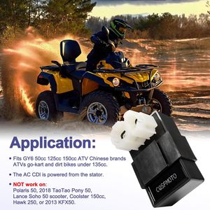 Module d'allumage CDI AC 6 broches pour GY6 50cc 125cc 150cc ATV Scooter Moped Go Kart (AC-GY6) Compatible avec Taotao Roketa Sunl <span class=keywords><strong>Kymco</strong></span> Jonway - Product Image 4