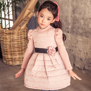 Vêtements pour enfants 2016 Robe de fille à motifs floraux smockés à l'espagnole - Product Image 1
