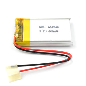 GEB 602540 <span class=keywords><strong>3</strong></span>,7 V 600 mAh lithium-ion battery - Product Image 3