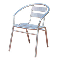 Ensemble de mobilier de jardin et de balcon moderne, décontracté et minimaliste en aluminium sur mesure, avec table et chaises d'extérieur pour salon de thé
