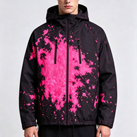 Vêtements réactifs à l'eau et à la chaleur personnalisés, coupe-vent thermochromique, veste de pluie pour homme à changement de couleur, vente en gros, hydrochrome