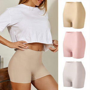 Bóxers de mujer estilo europeo-<span class=keywords><strong>americano</strong></span>; Antideslizantes, de corte ajustado, tiro medio, de seda helada, nailon y algodón, bordados, ODM, lisos, de secado rápido. - Product Image 1
