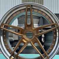 Custom 5x112 Lèvre polie 6061-T6 Alliage 2 pièces forgé Roues de voiture de course Deep Dish Design 19 20 21 22 23 24 Inch Fit for Audi S8