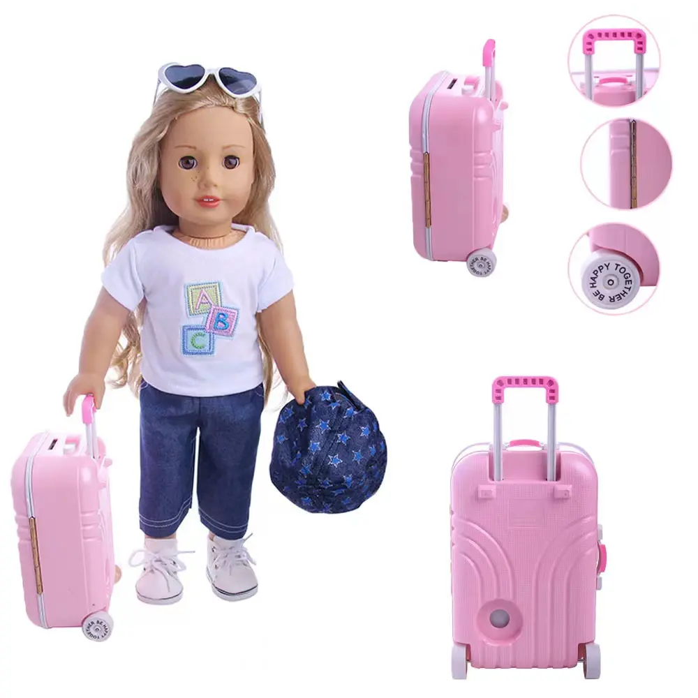 มาใหม่18นิ้วตุ๊กตาสาวและ1/3 60เซนติเมตรตุ๊กตากระเป๋าเดินทางอุปกรณ์เสริม