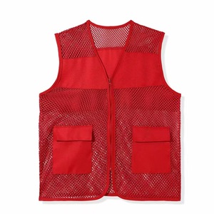 Fabrieks Heren Polyester Gaas <span class=keywords><strong>Vest</strong></span> Jas Werkkleding Bouw <span class=keywords><strong>Safety</strong></span> Shirt Met Zakken Logo Opdruk Visvest Werkvest - Product Image 6