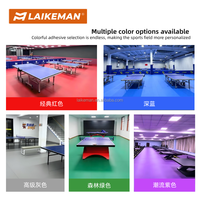 Revêtement de sol intérieur en PVC vinyle pour terrain de ping-pong, salle de sport, terrain de tennis de table, tapis de sol sportif, revêtement de sol sportif intérieur écologique
