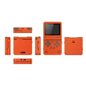 Consola de juegos Retro negra V90, pantalla IPS de 3 pulgadas, Mini Flip 3D, reproductor de vídeo PS1, regalo barato para niños, novedad de 2022