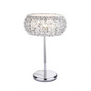 Centro de mesa de forma redonda de nuevo diseño Centro de mesa decorativo de color plata y cristal a un precio asequible - Product Image 1