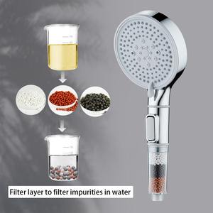 Leelongs Anti-calcaire Économie d'<span class=keywords><strong>eau</strong></span> Haute pression Double Face Rinçage Remplaçable PP Coton Filtre Pomme de <span class=keywords><strong>douche</strong></span> - Product Image 6