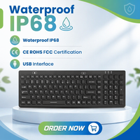 Clavier médical industriel DAVO LIN avec interface USB, étanche IP68, certifié CE/FCC